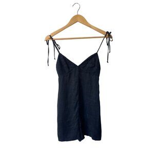Zara Sleeveless V-Neck Romper Size XS Indie Sleaze Concert Festival Black